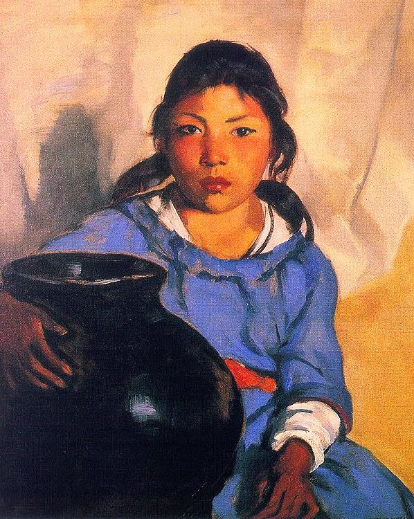 Robert Henri Gregorita with the Santa Clara Bowl